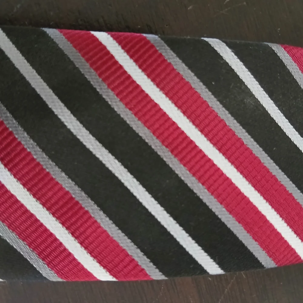 Classic Striped Red and Black Kids Tie